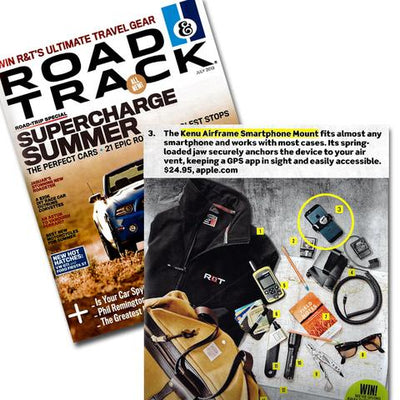 Gagnez une cellule grâce au concours ultime d'équipement de voyage de Road &amp; Track 